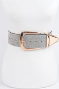 Multi Metal Rhinestone Belt