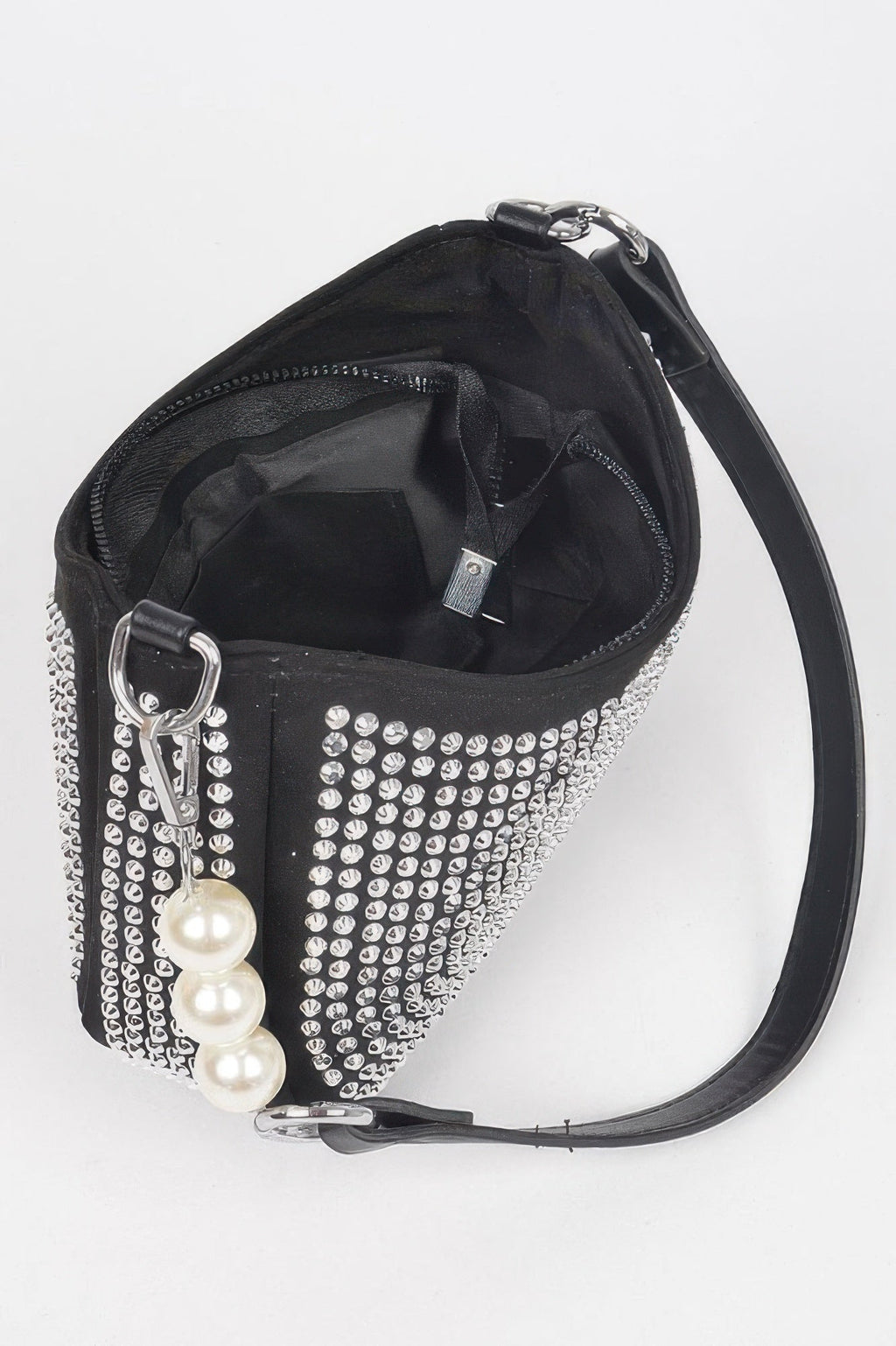 Hotfix Micro Suede Crossbody Bag