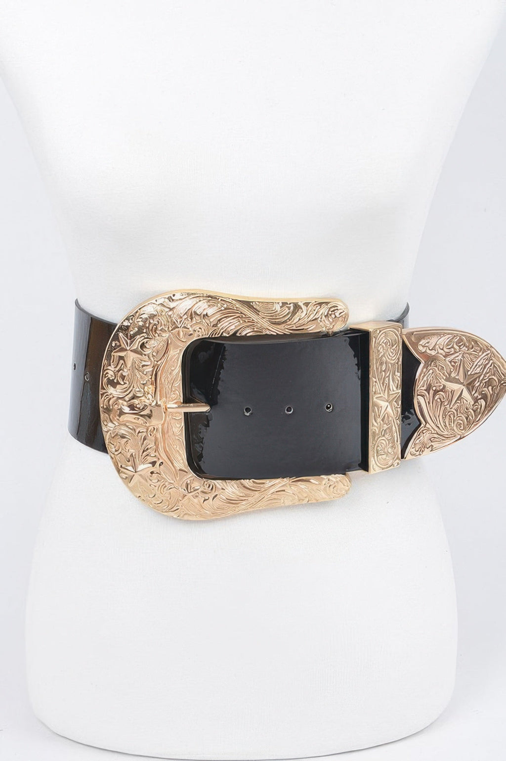 Oversized Multi Metal Plus Size Waist Enamel Belt