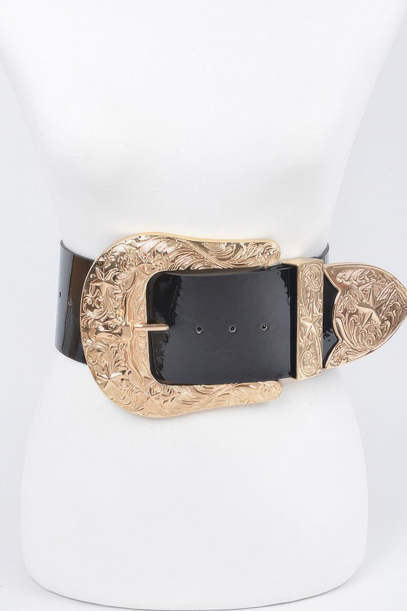 Oversized Multi Metal Plus Size Waist Enamel Belt