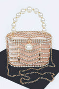 Rhinestone Metal Frame Clutch