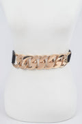 Oversized Chain Plus Size Stretch Belt
