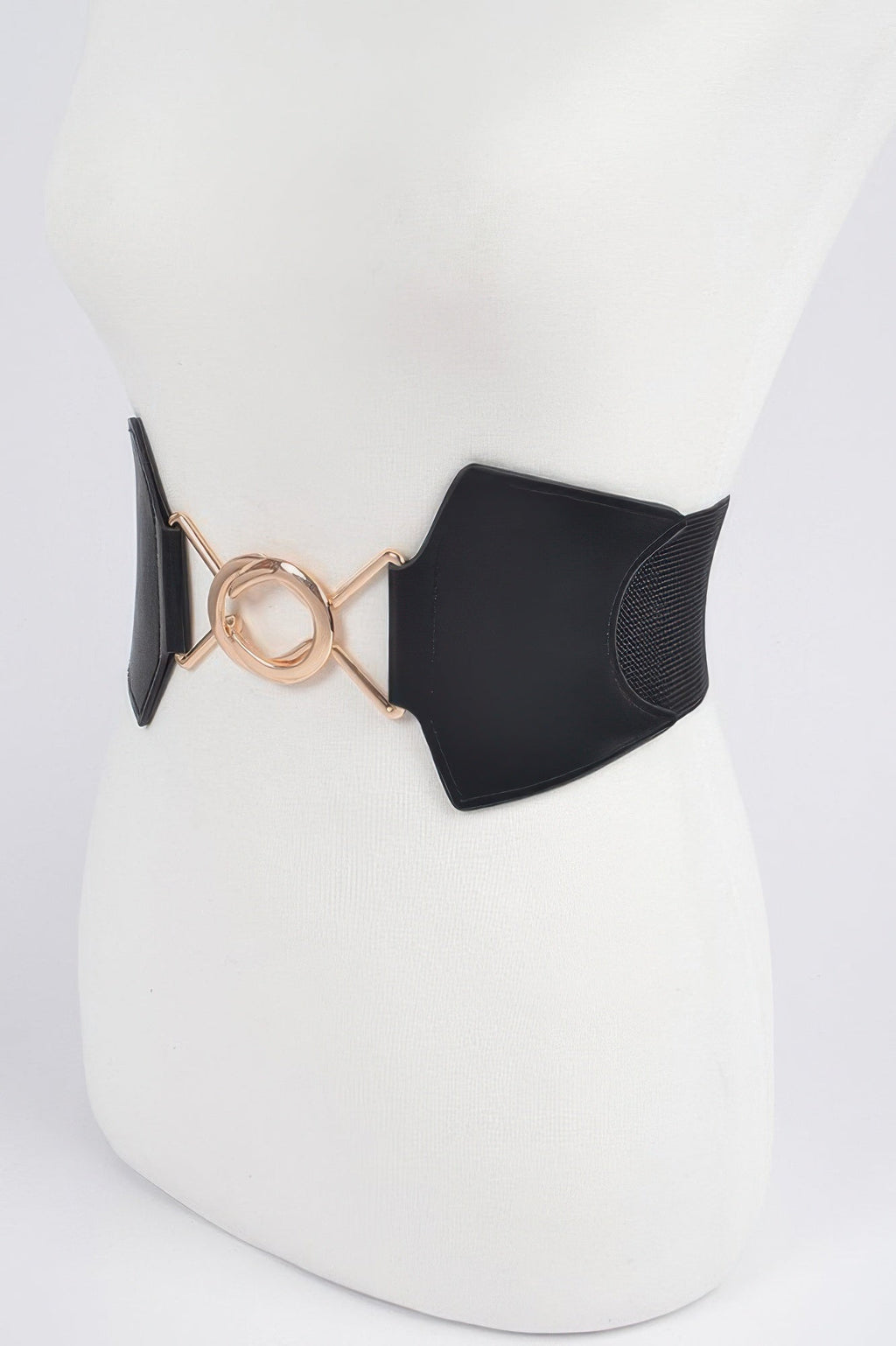 Faux Leather Plus Size Elastic Belt