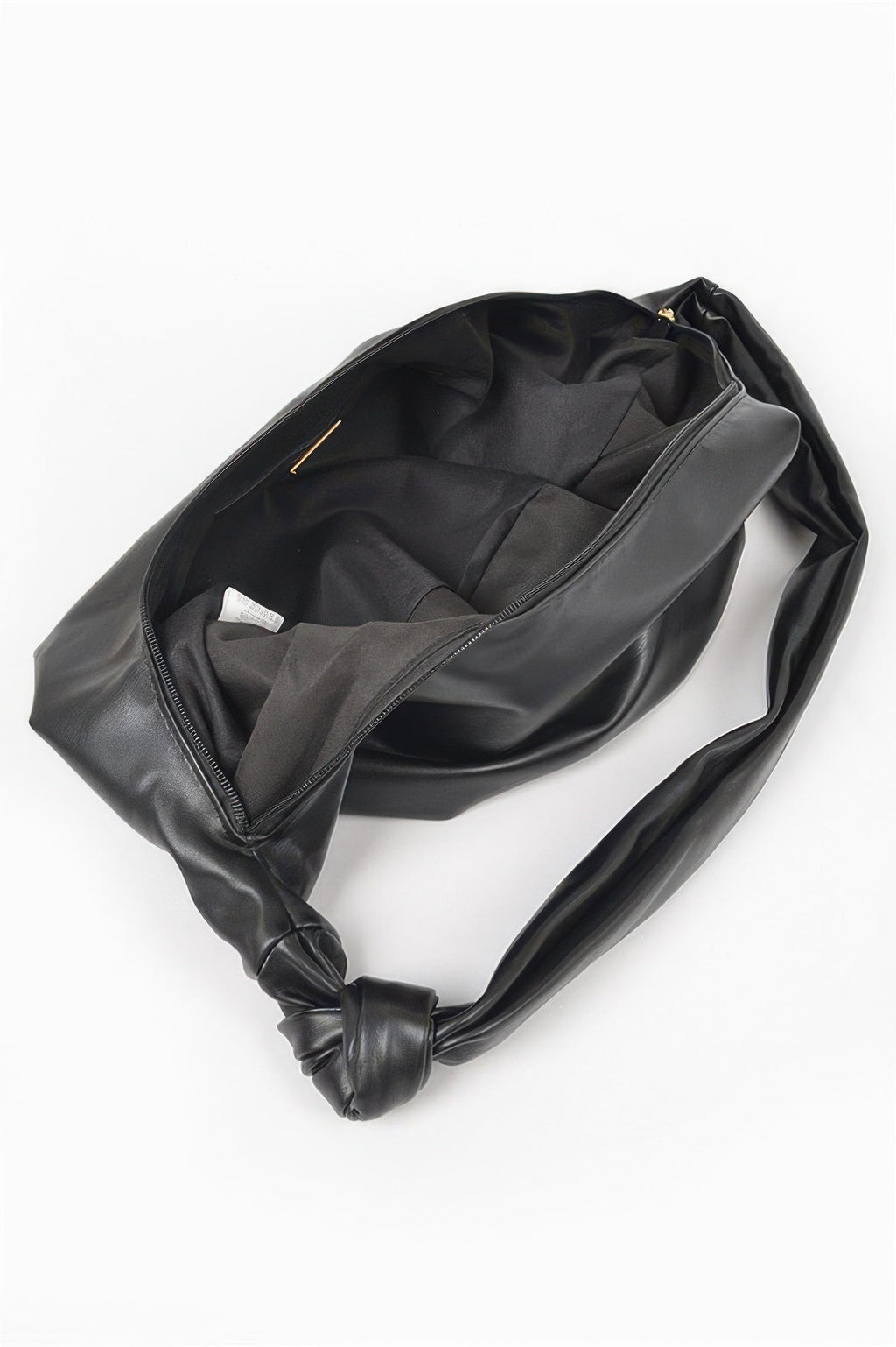 Faux Leather Hobo Bag