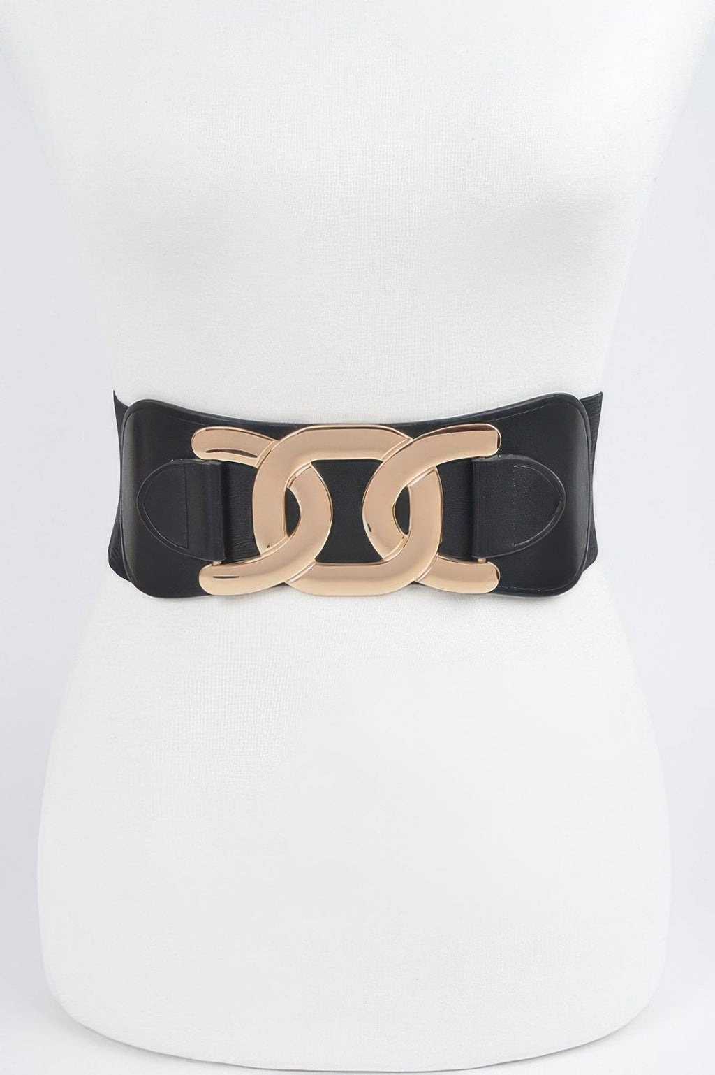 Metal Buckle Plus Size Elastic Belt