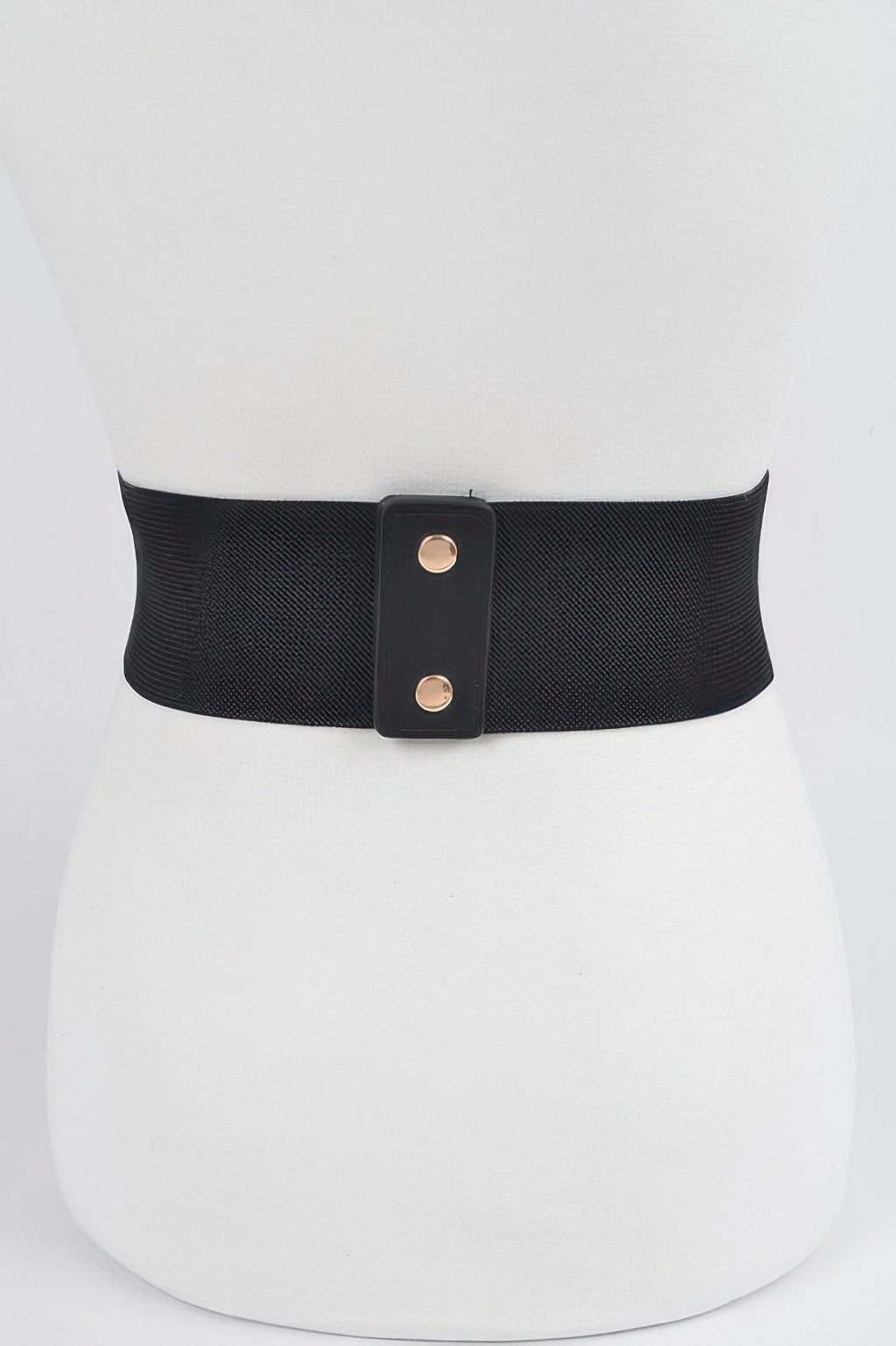 Metal Buckle Plus Size Elastic Belt