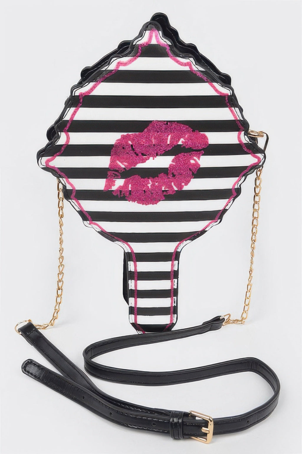Lips Hair Brush Clutch