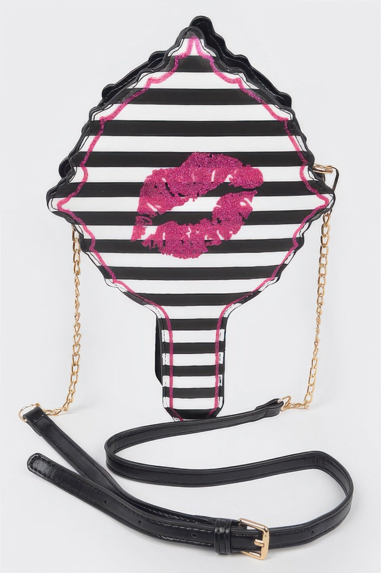 Lips Hair Brush Clutch