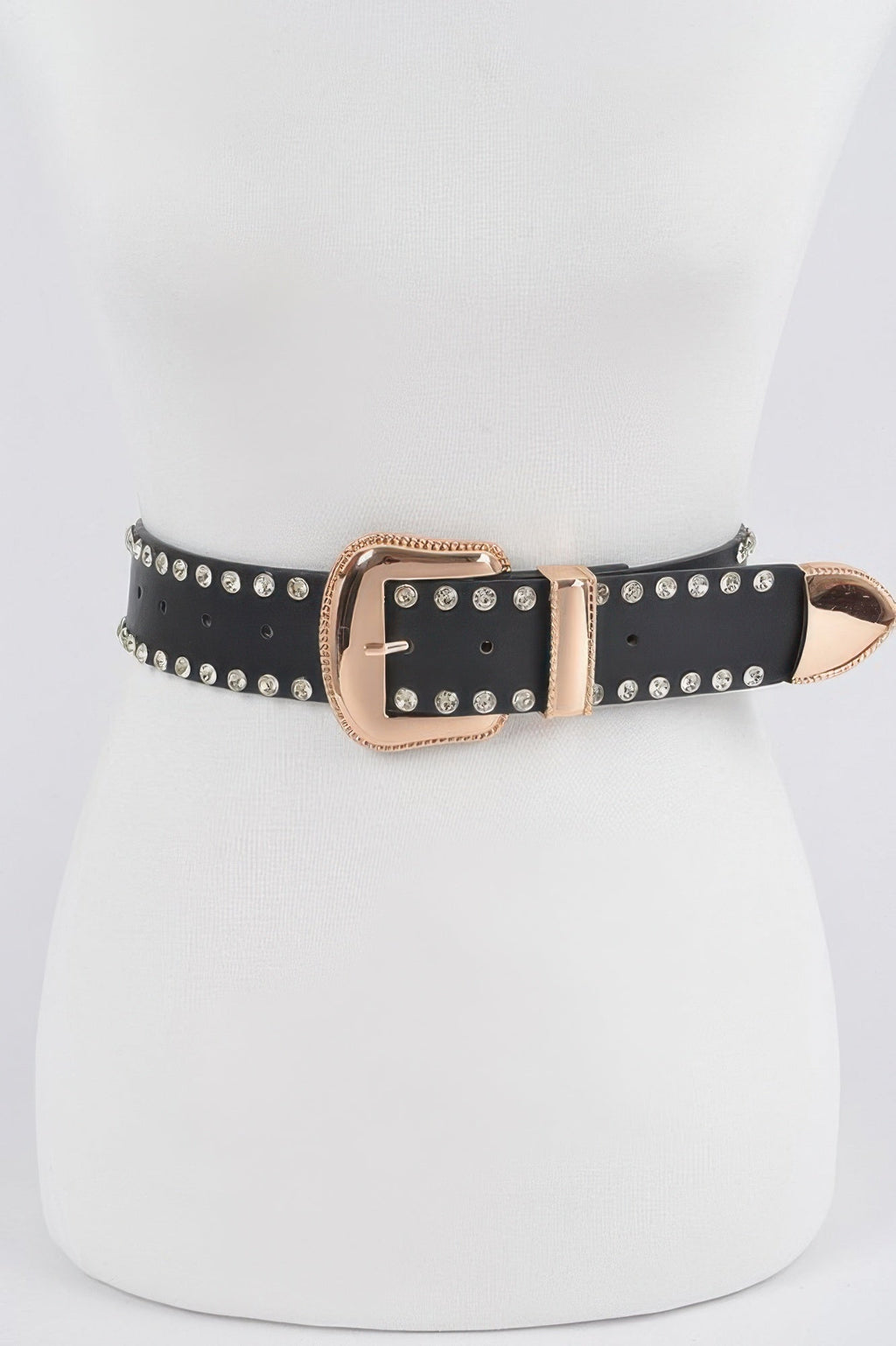 Rhinestone Trimmed Multi Metal Plus Size Belt