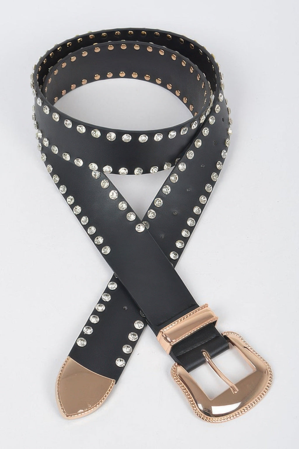 Rhinestone Trimmed Multi Metal Plus Size Belt