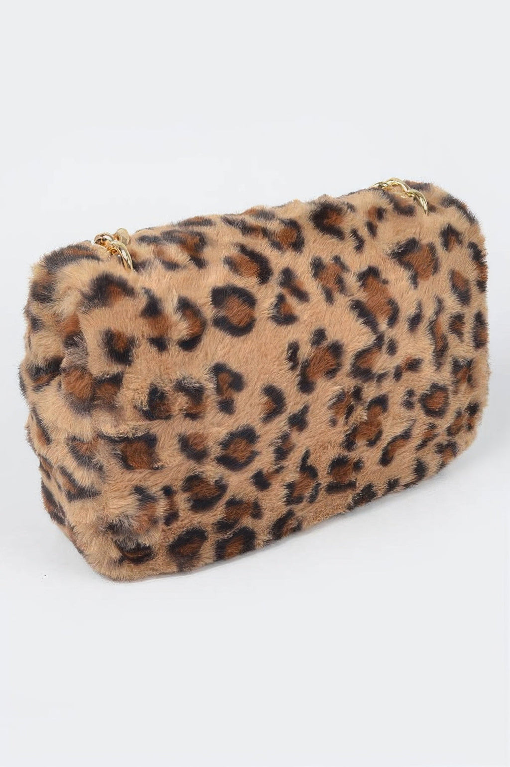 Faux Leo Fur Shoulder Bag