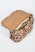 Faux Leo Fur Shoulder Bag