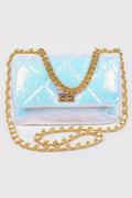 Quilted Sequins Chain Shoulder