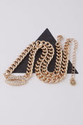 Jeweled Lips Chain Necklace