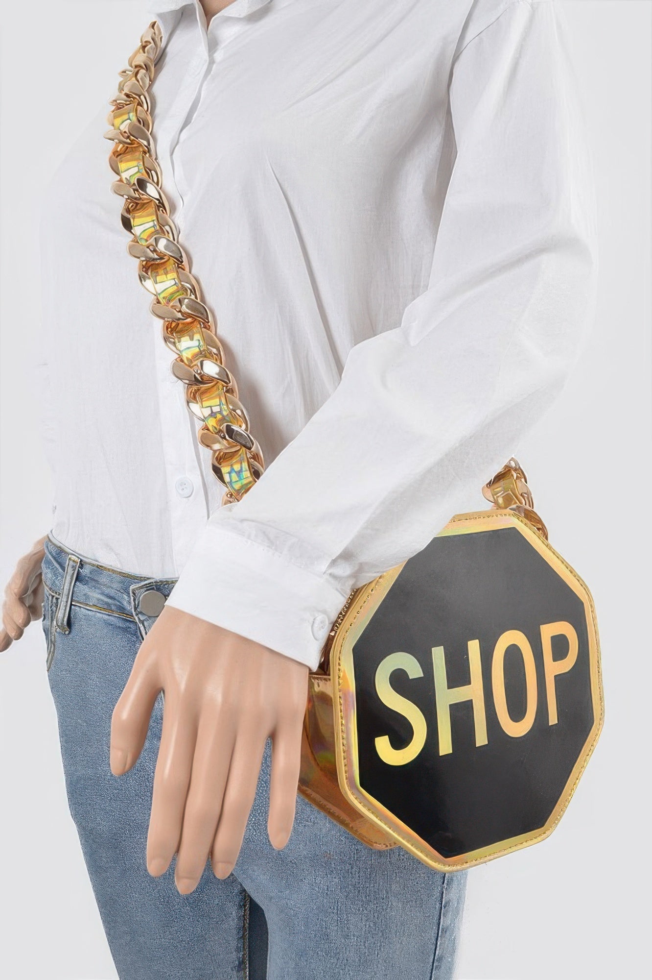 Shop Mirror Novelty Chain Belt