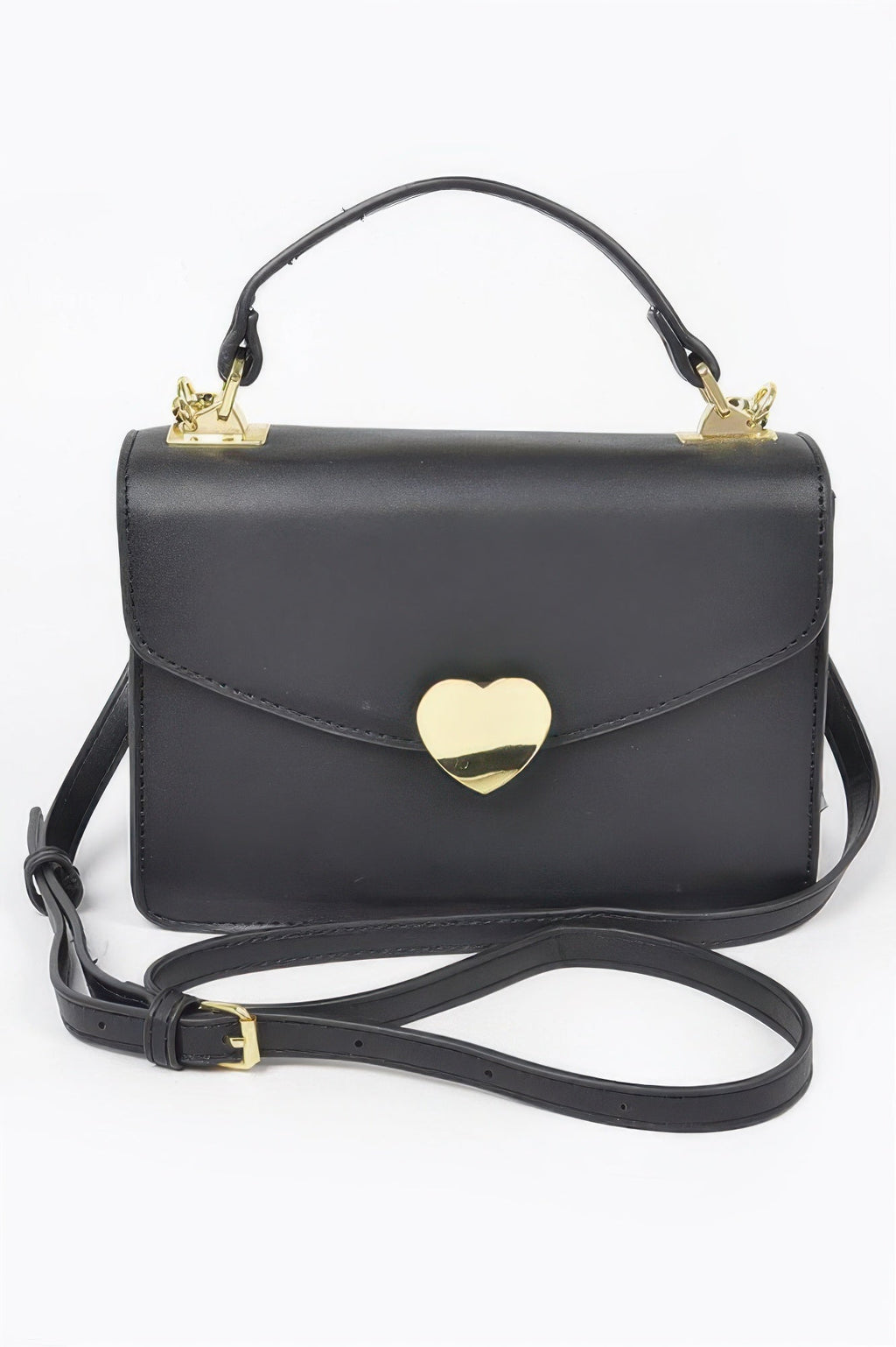 Heart Metal Top Handle Clutch