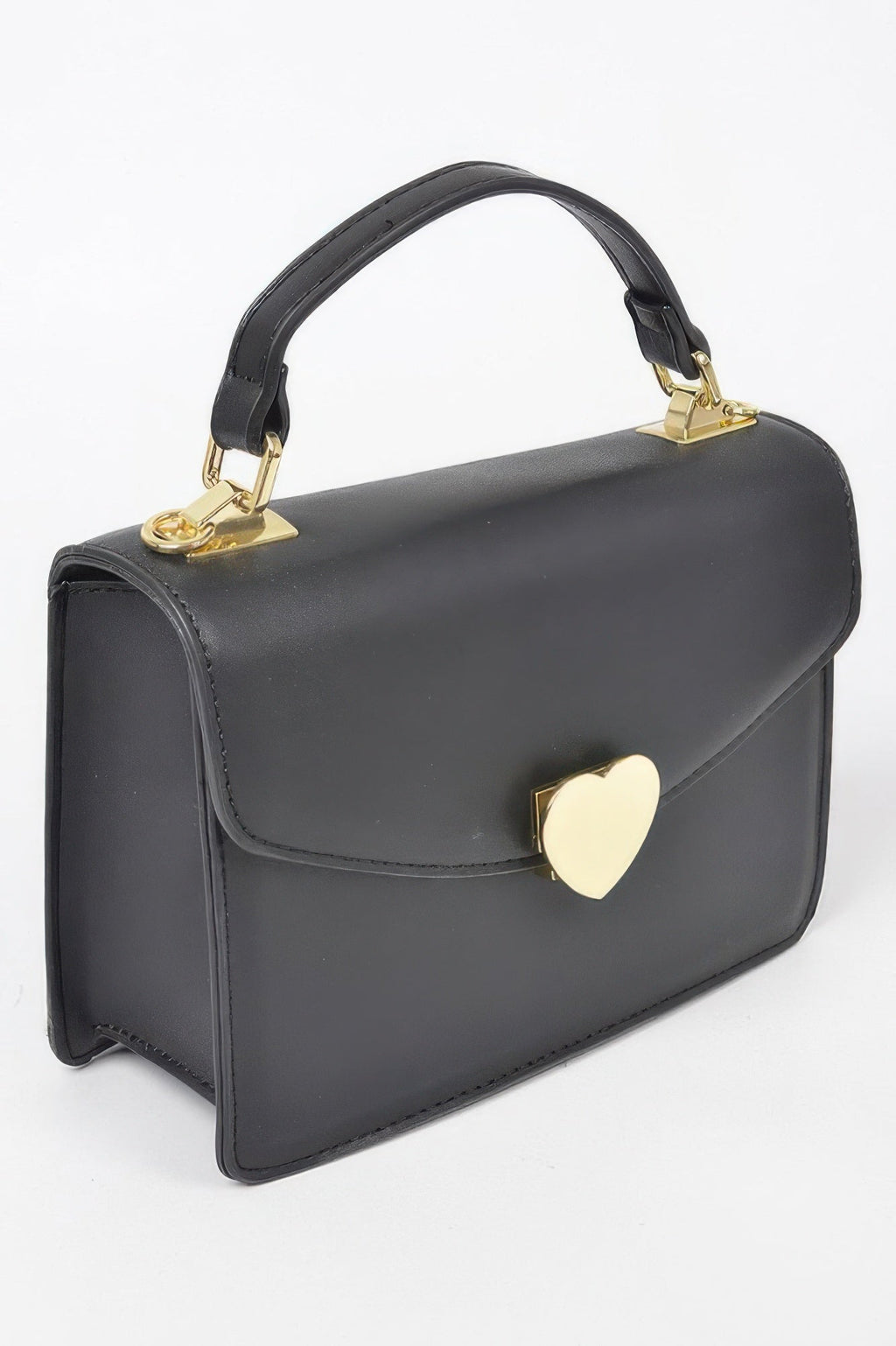 Heart Metal Top Handle Clutch