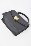 Heart Metal Top Handle Clutch