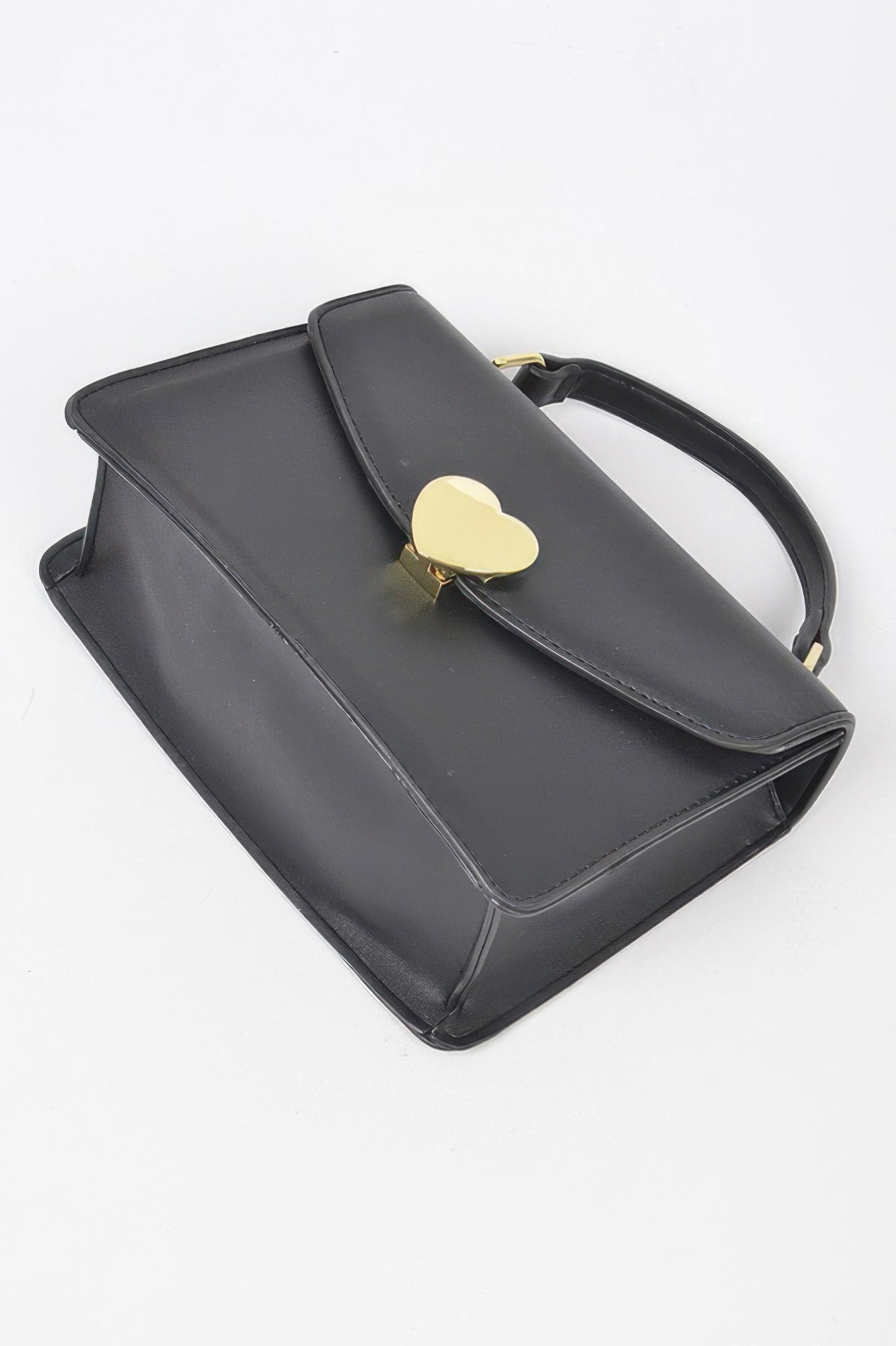 Heart Metal Top Handle Clutch