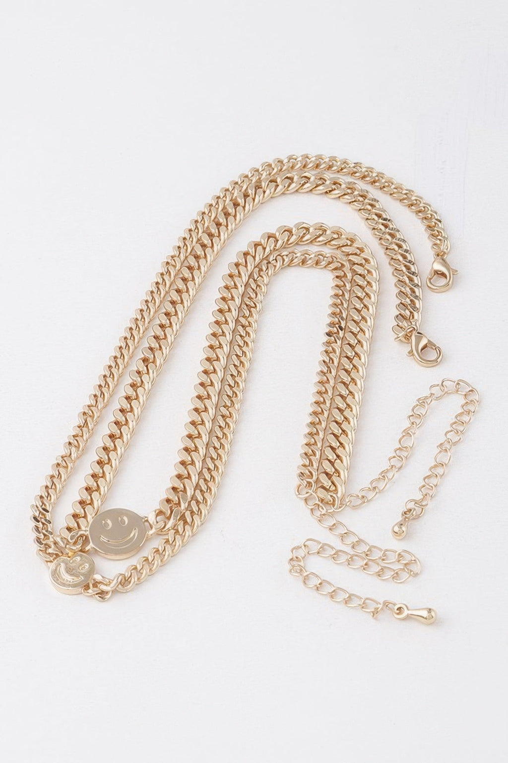 Smiley Face Duo Choker Necklace