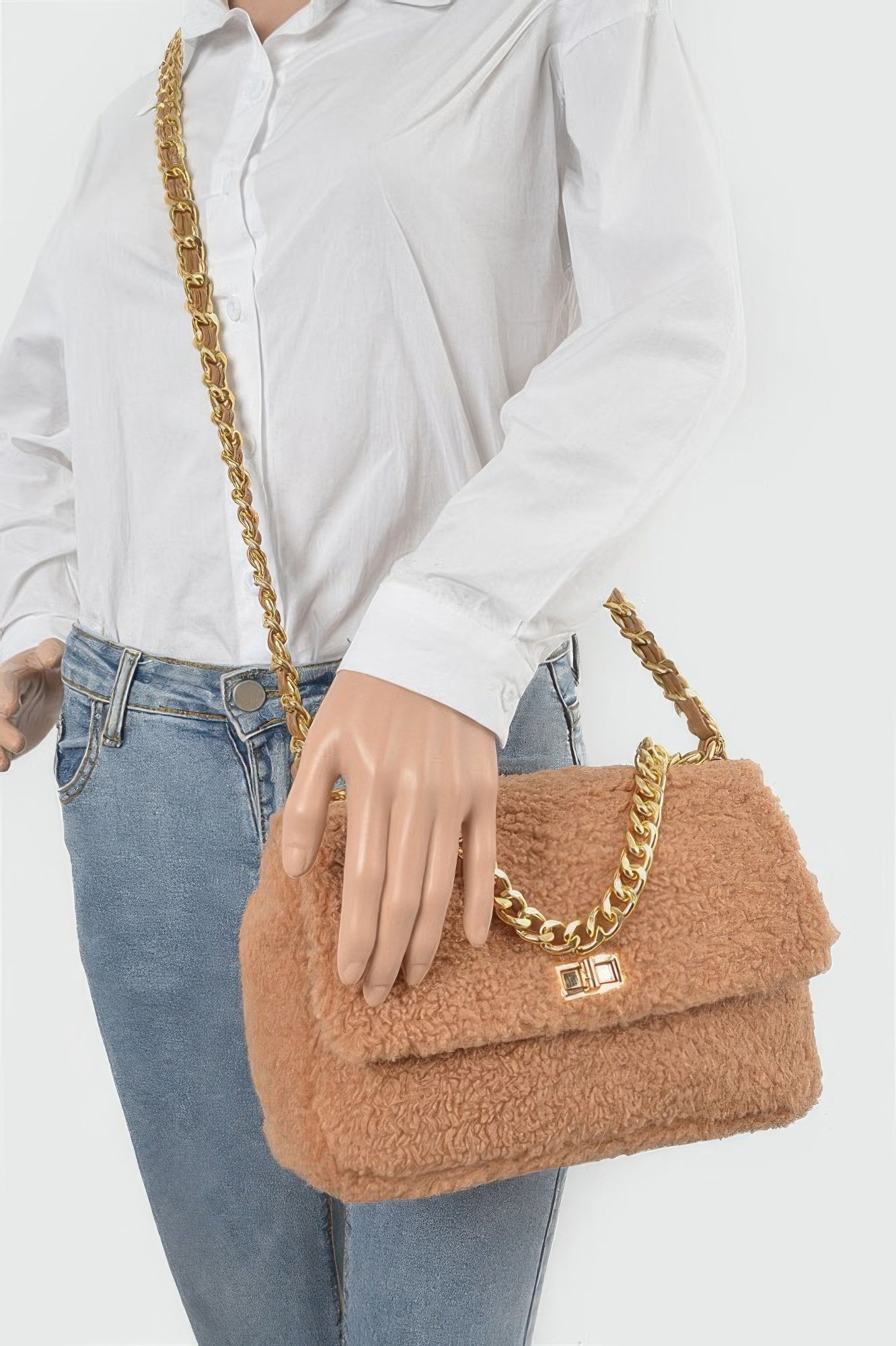 Faux Fur Shoulder Bag