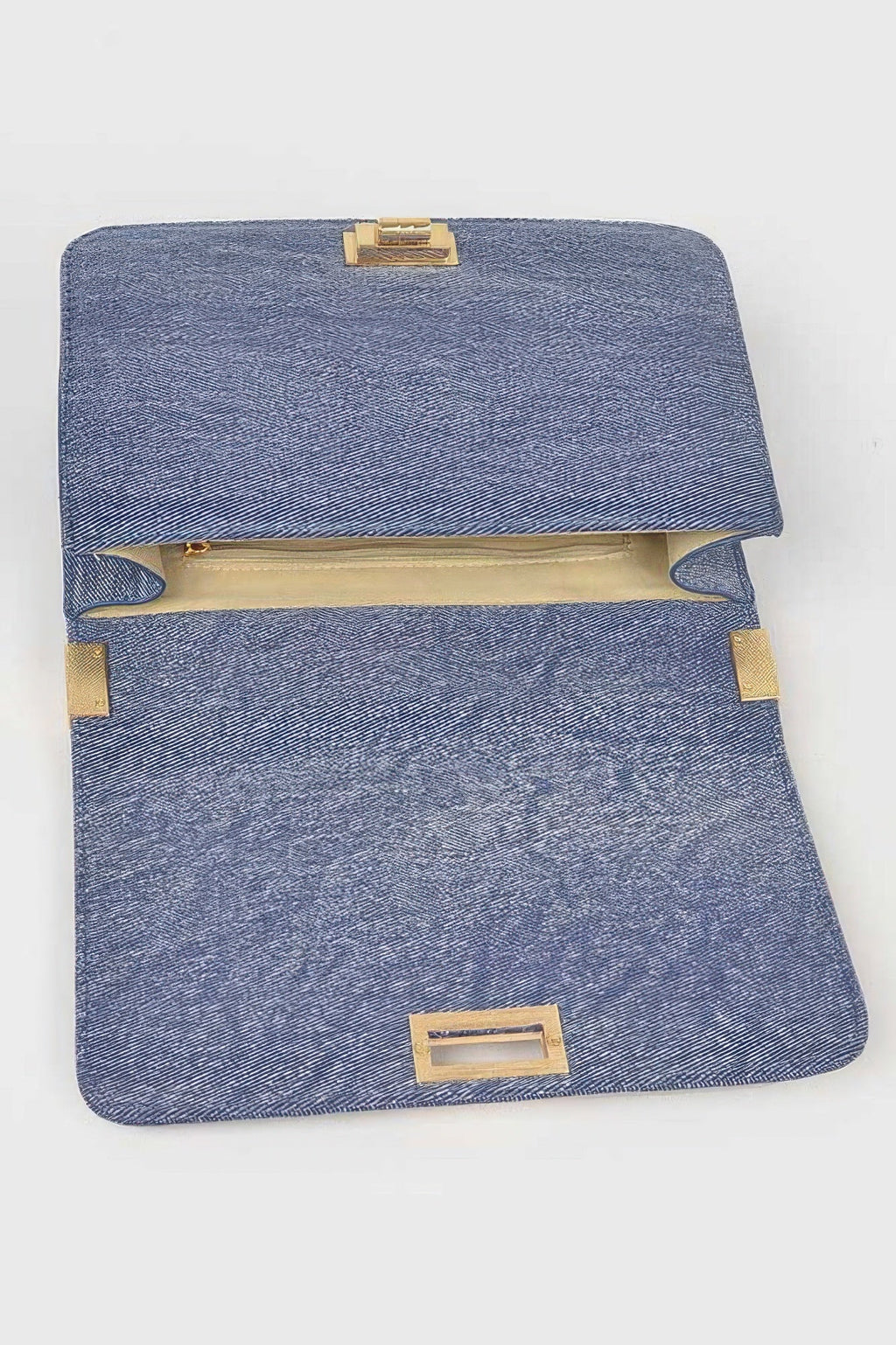 Quilted Denim Shoulder Bag