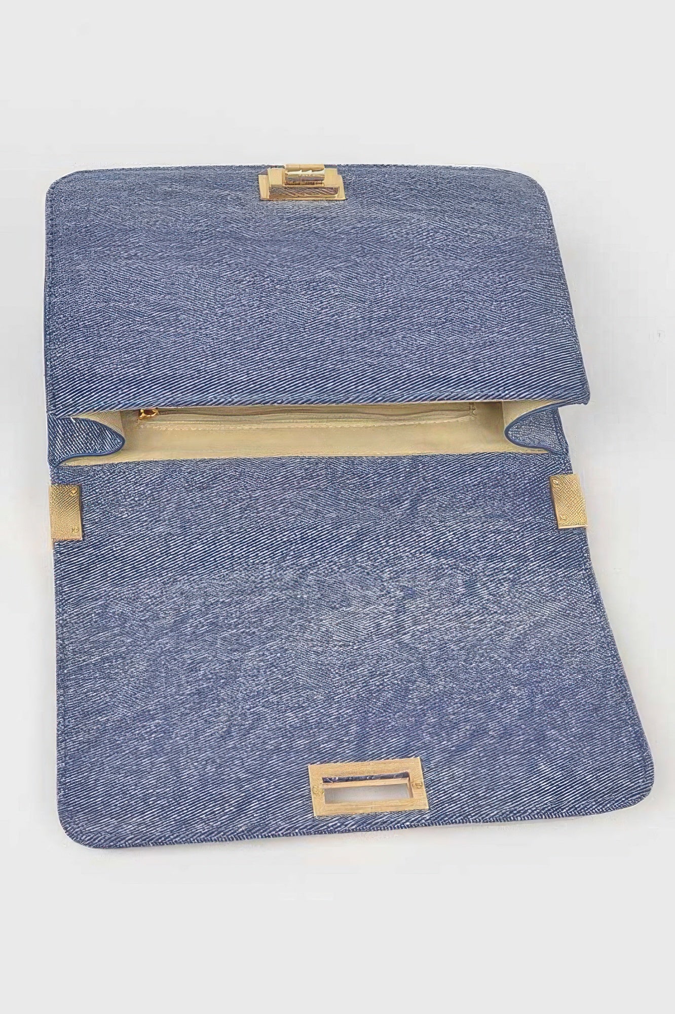 Quilted Denim Shoulder Bag