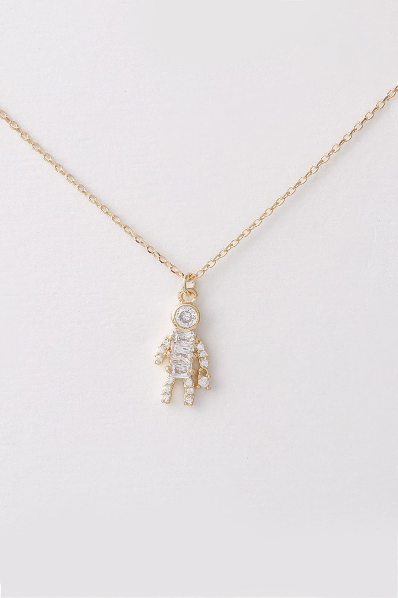Jeweled Shopper Pendant Necklace