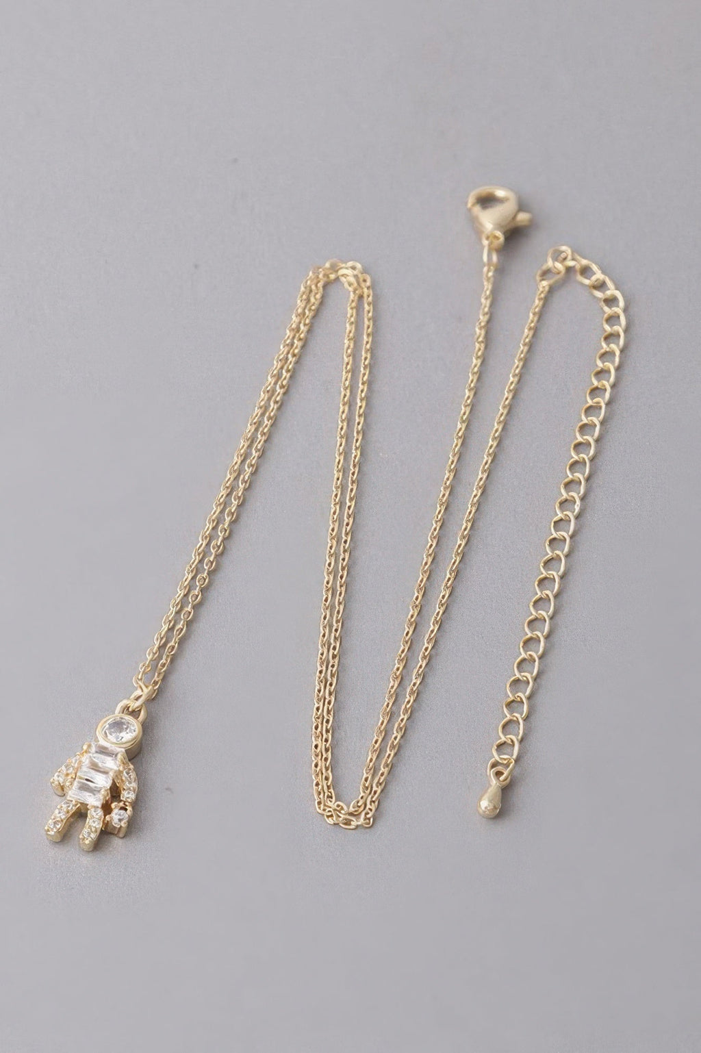Jeweled Shopper Pendant Necklace