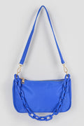 Nylon Shoulder Bag W/acrylic Chain
