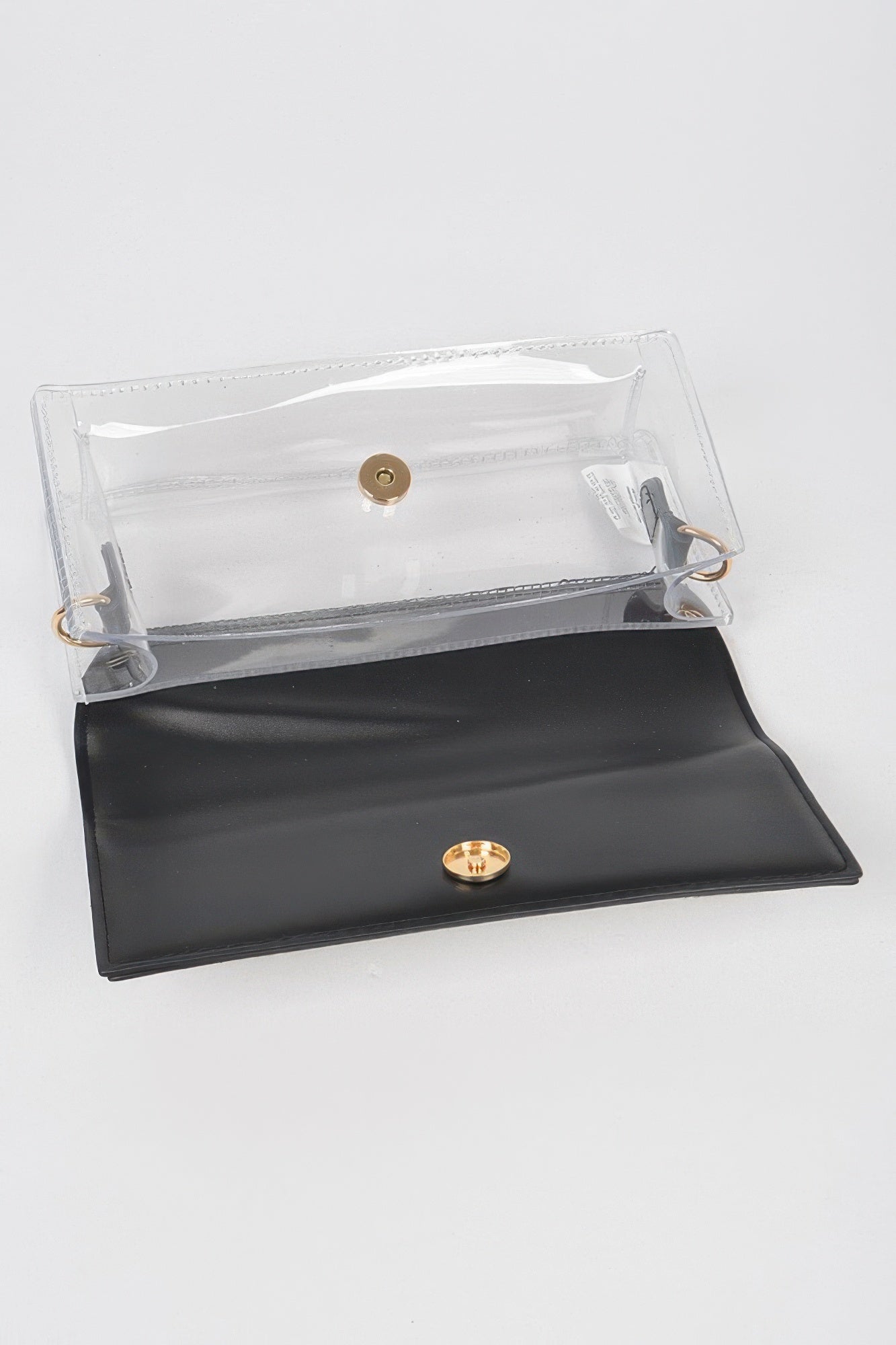 Rhinestone Clear Bag W/link Chain