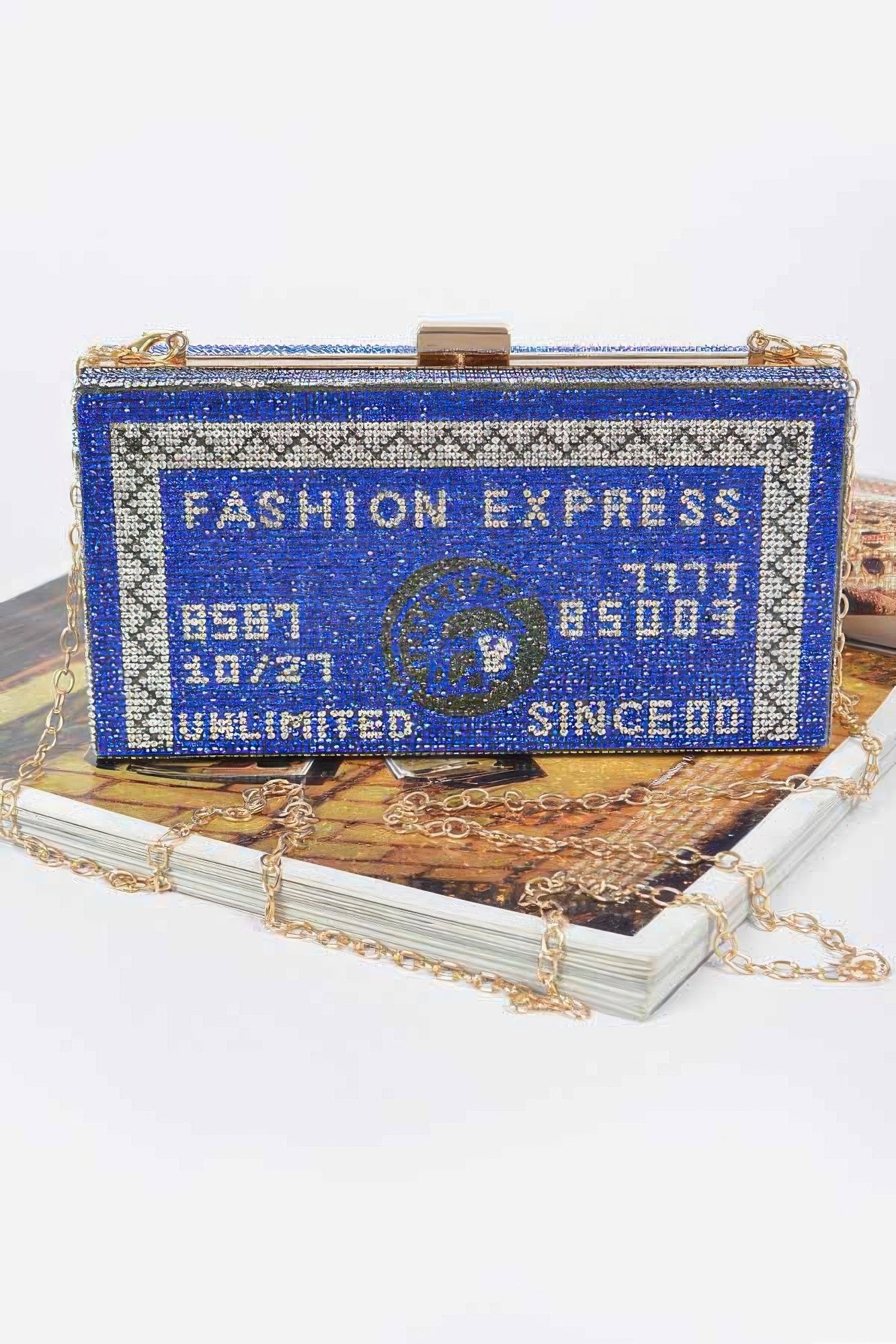 Rhinestone Credit Card Clutch