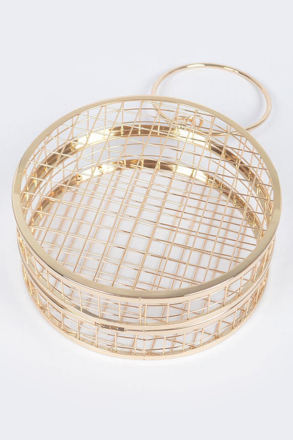 Metal Wire Round Clutch