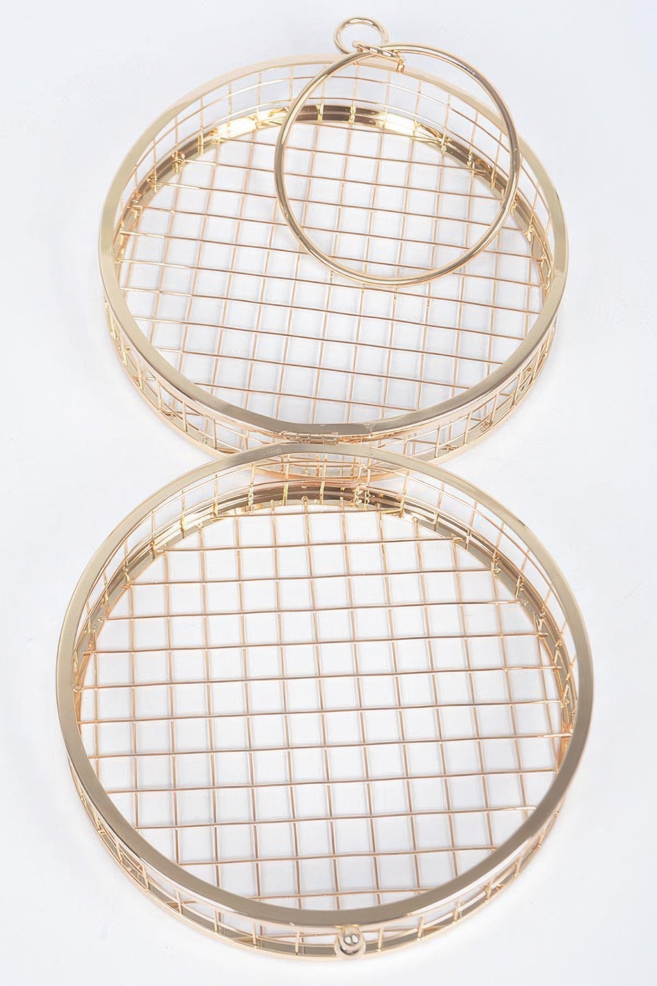 Metal Wire Round Clutch