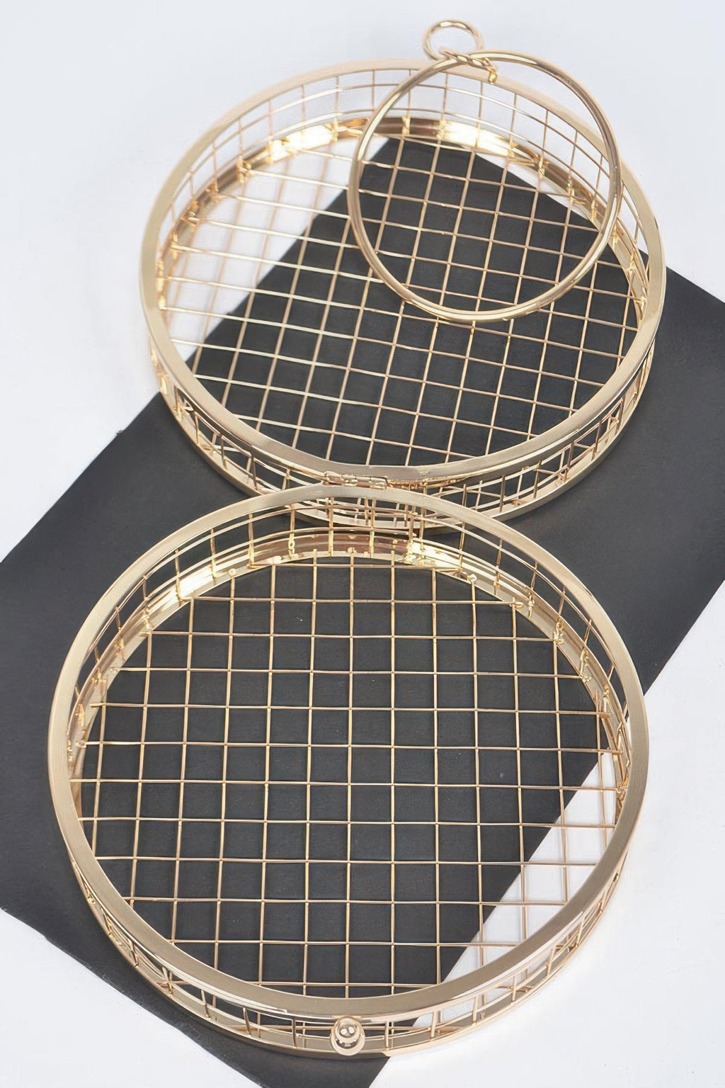Metal Wire Round Clutch
