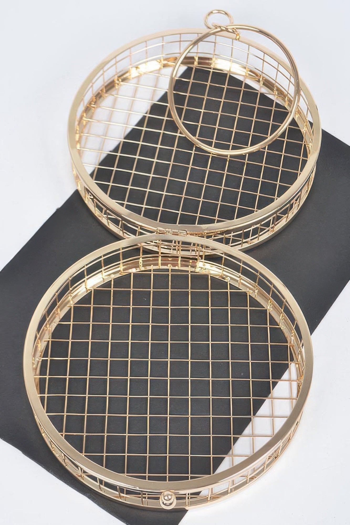 Metal Wire Round Clutch