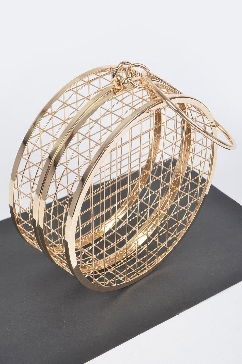 Metal Wire Round Clutch