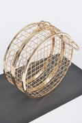 Metal Wire Round Clutch