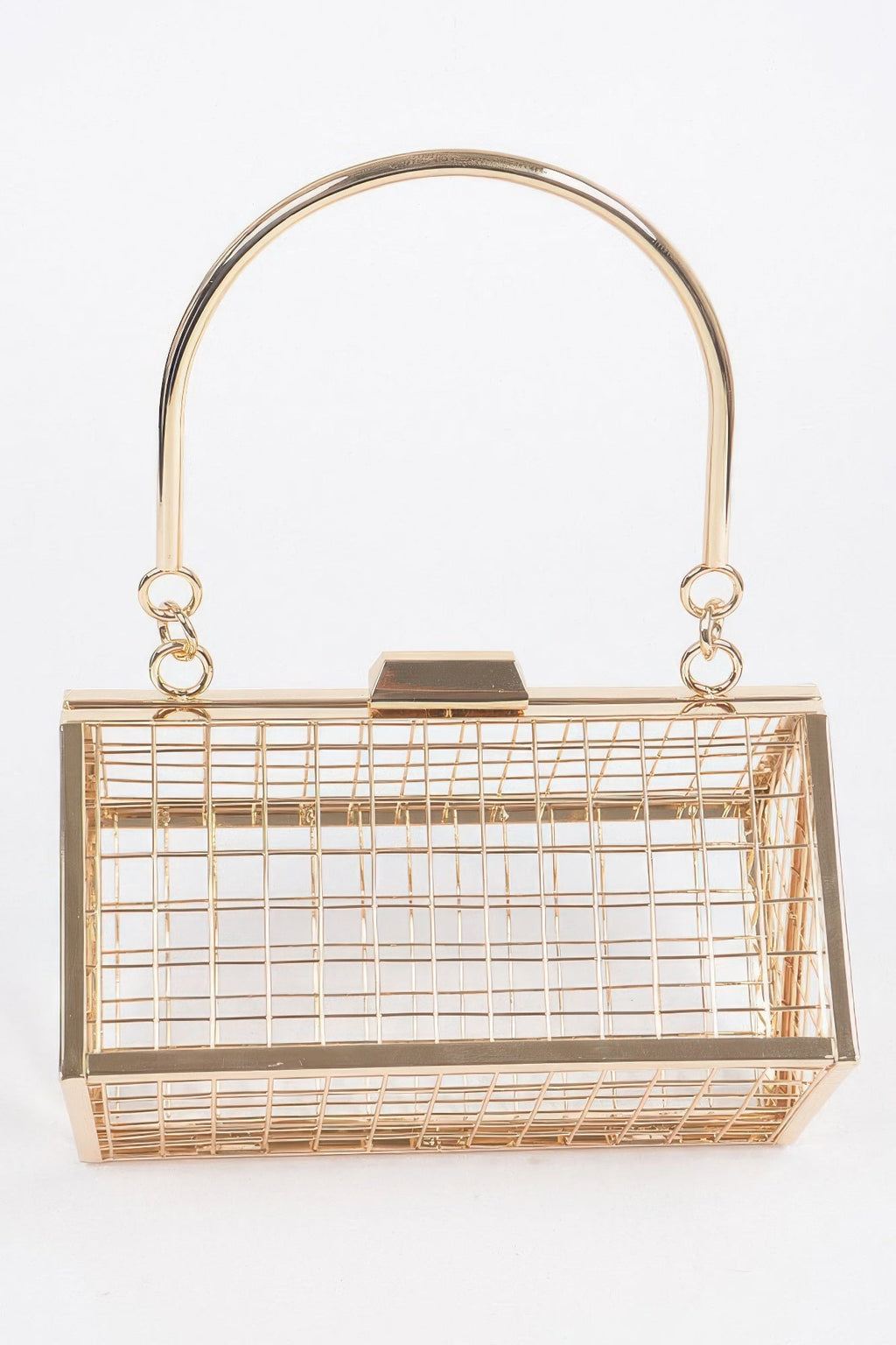 Metal Wire Cube Clutch
