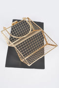 Metal Wire Cube Clutch