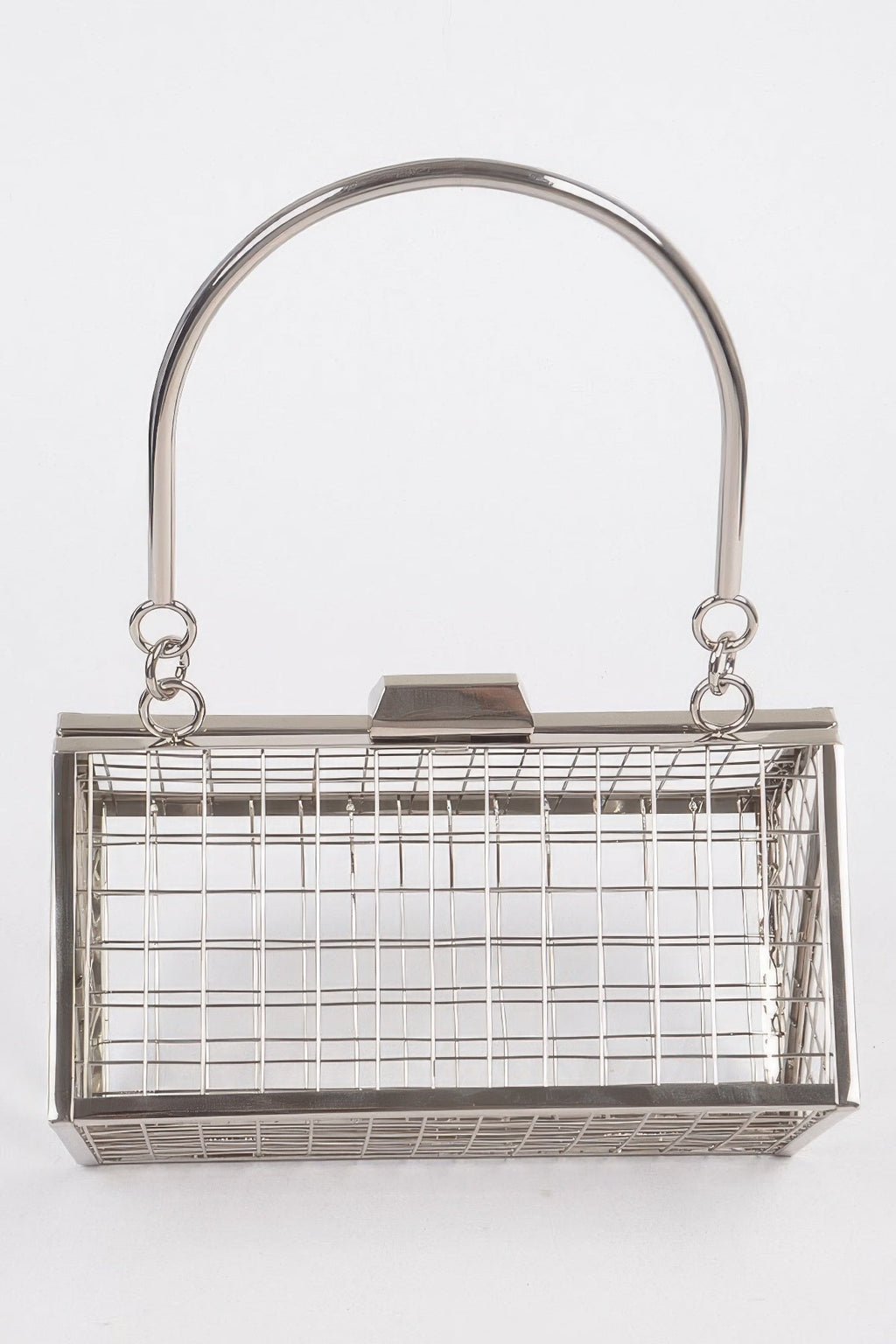 Metal Wire Cube Clutch