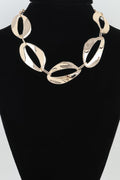 Hammered Abstract Chain Necklace