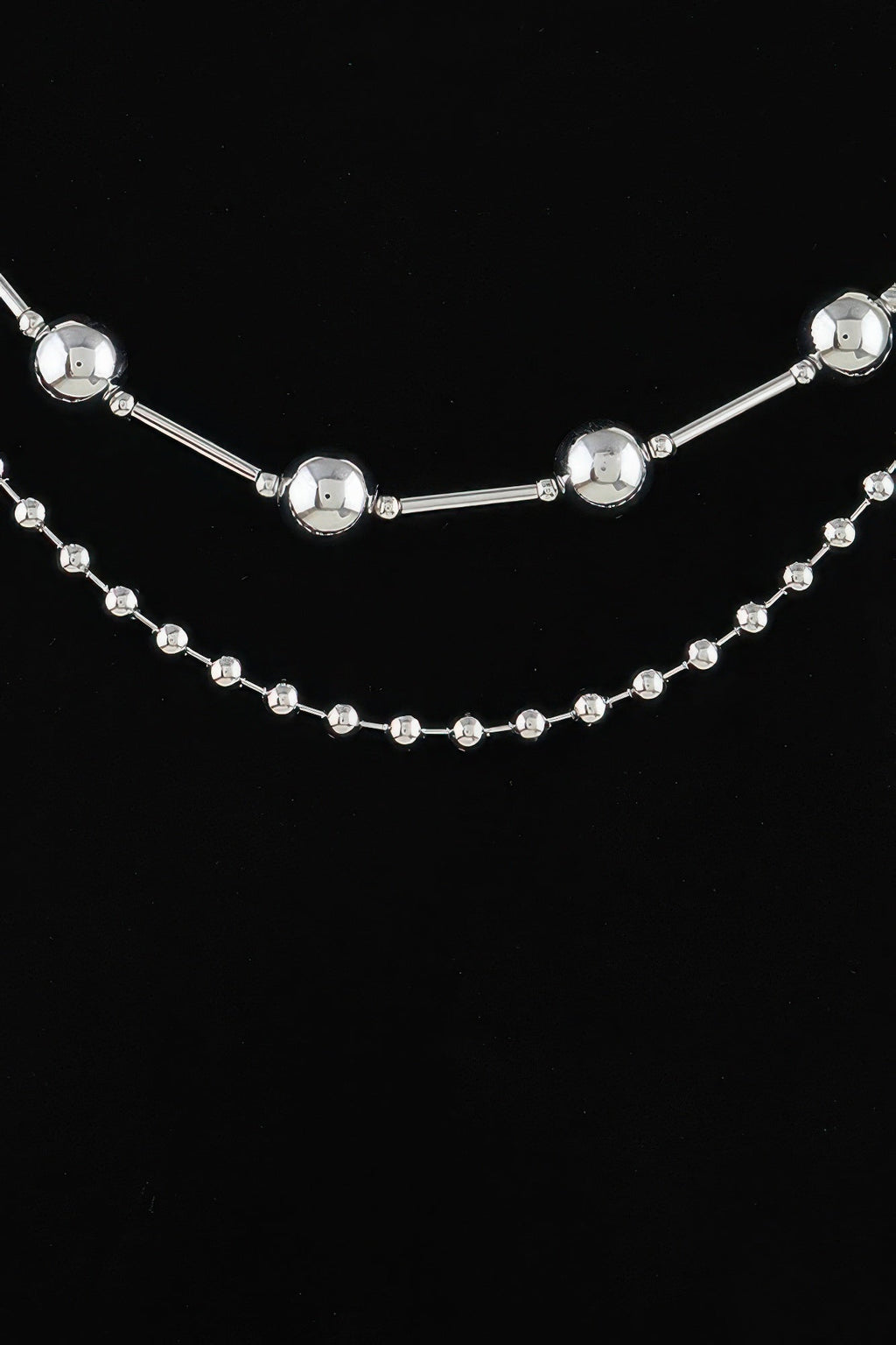 Double Polished Space Chain Necklace