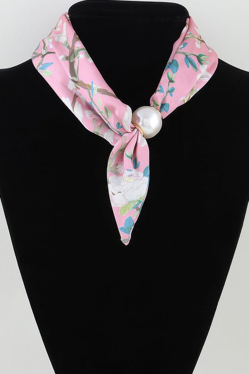 Rose Scarf Wrap Necklace