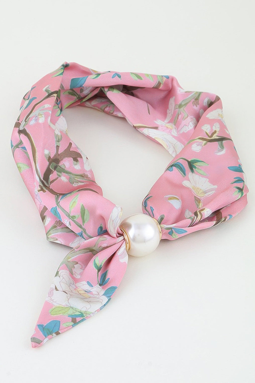 Rose Scarf Wrap Necklace