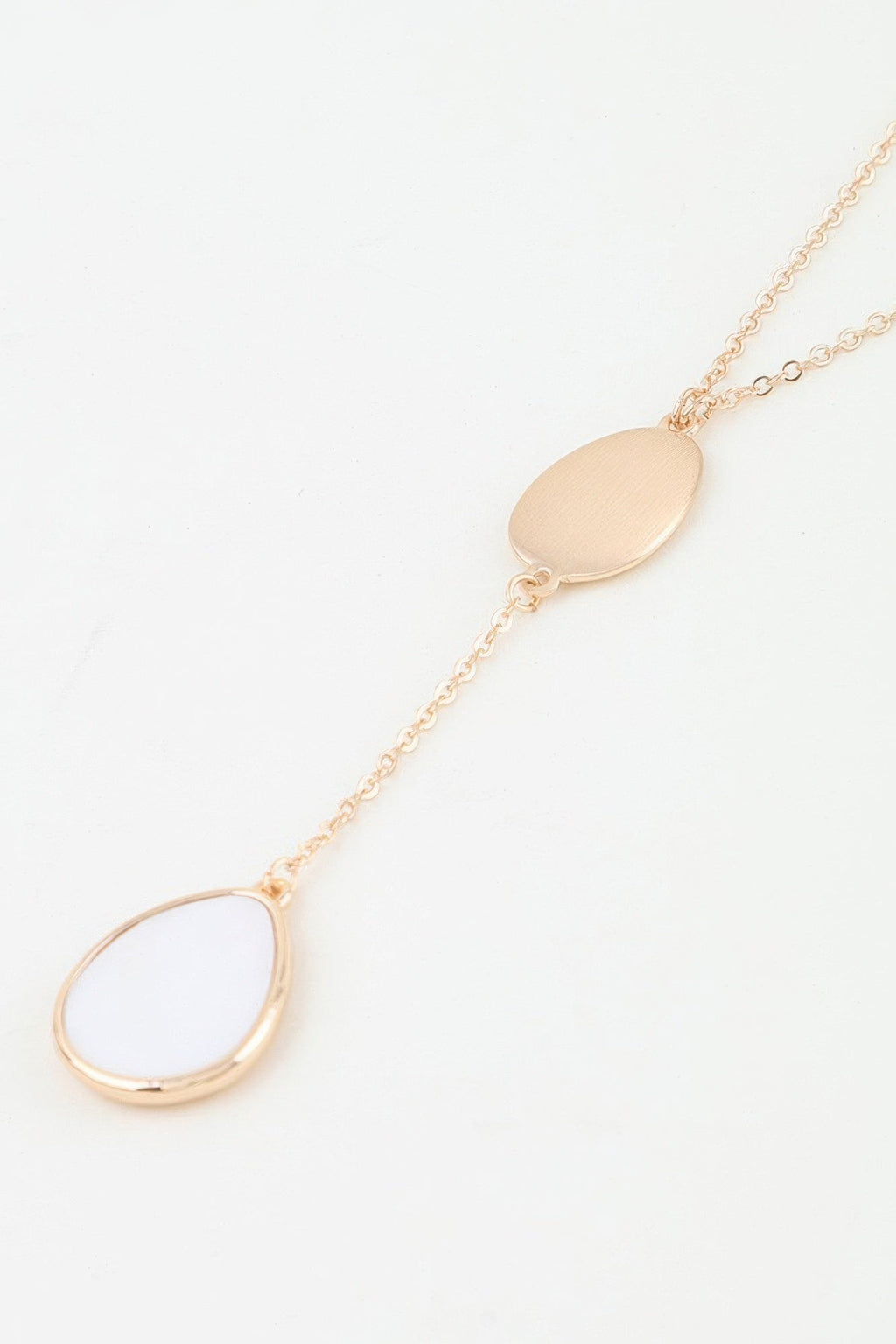 Double Pendant Drop Chain Necklace