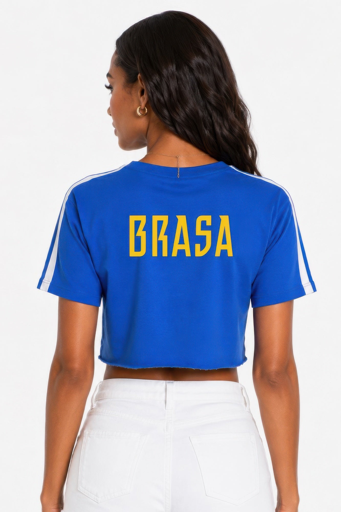 Short Sleeve Cotton Brasil Brasa Print Shirt