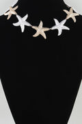 Multi Hammered Starfish Necklace