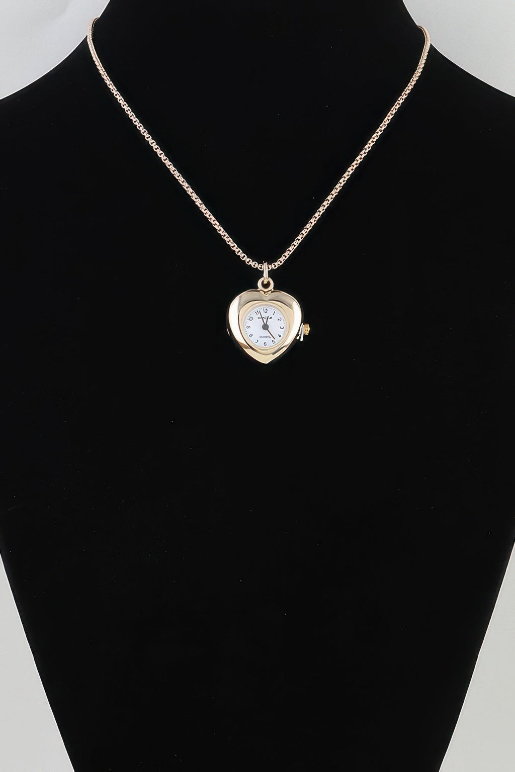 Heart Pocket Watch Chain Necklace
