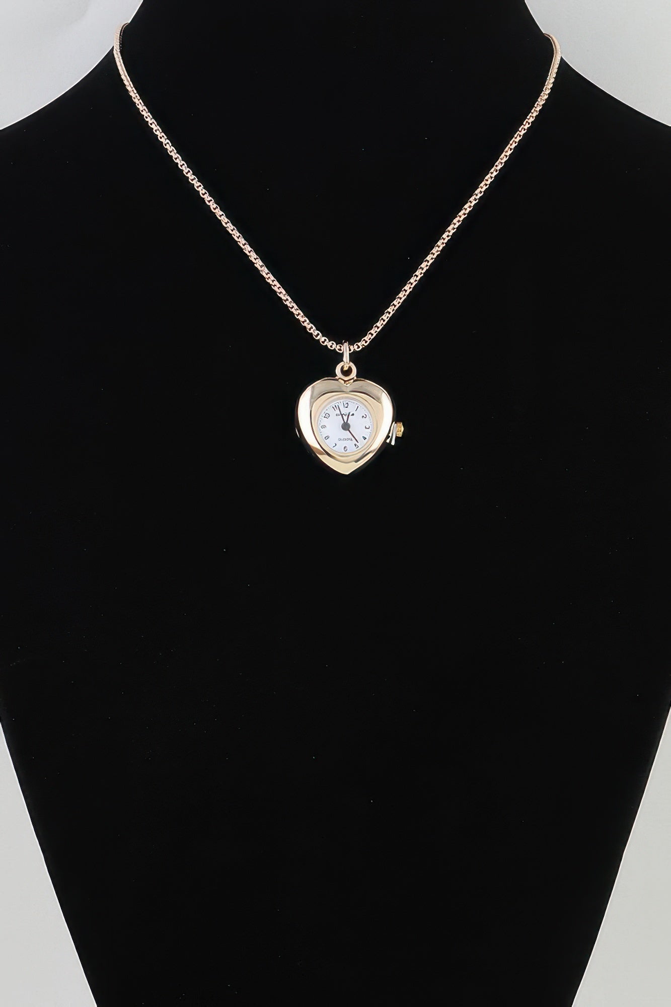 Heart Pocket Watch Chain Necklace